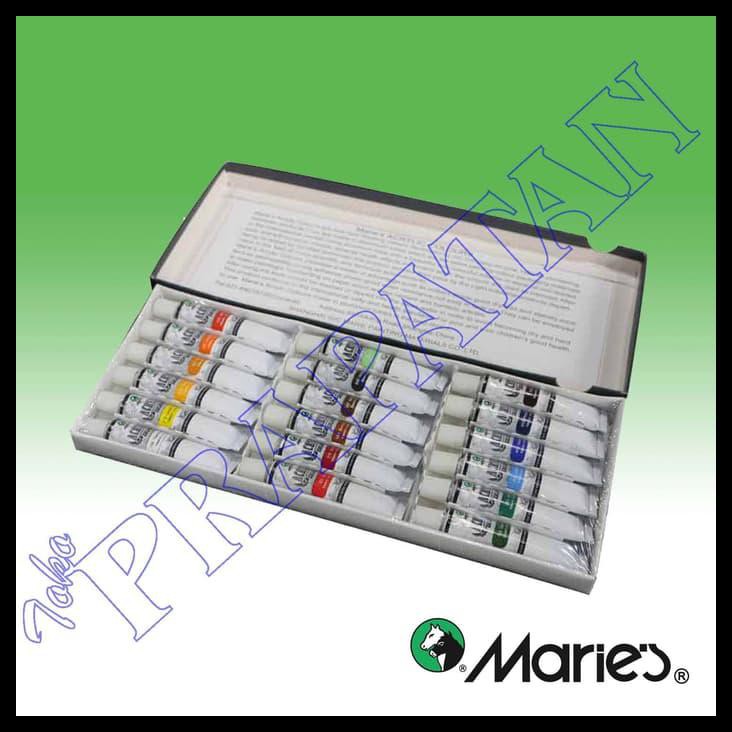 

NEW MARIES ACRYLIC COLOR / CAT AKRILIK SET 18 WARNA PERALATAN MELUKIS TERLARIS DAN MURAH