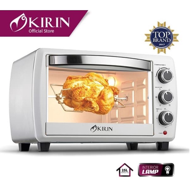 KIRIN Oven Listrik 25 Liter Low Watt Rotisserie KBO-250RA KBO250 RA