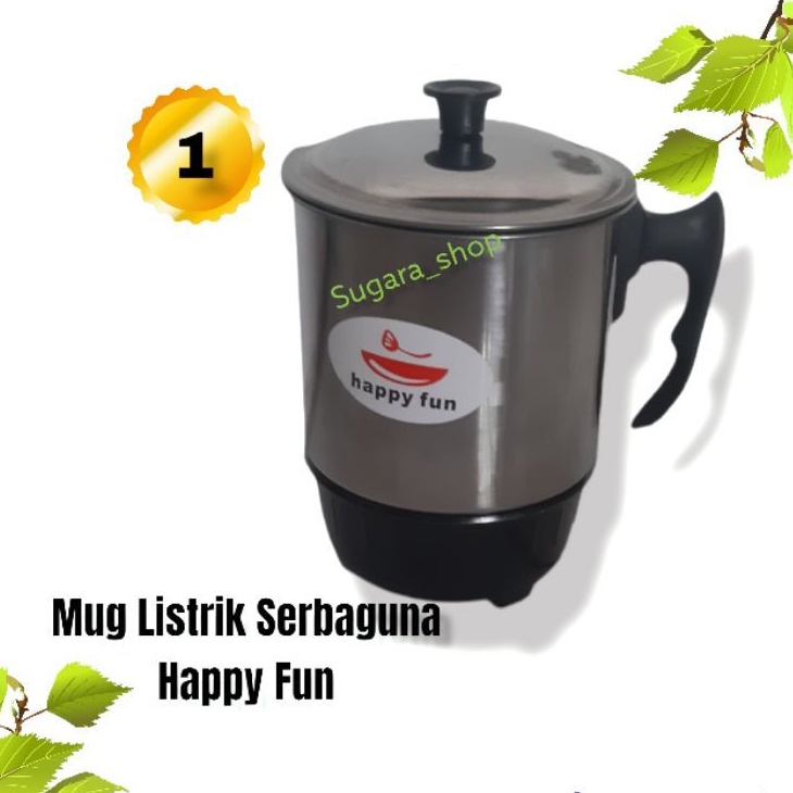 Mug Listrik Serbaguna Happy Fun mug listrik stainless steel mug listrik serbaguna mug listrik happy 