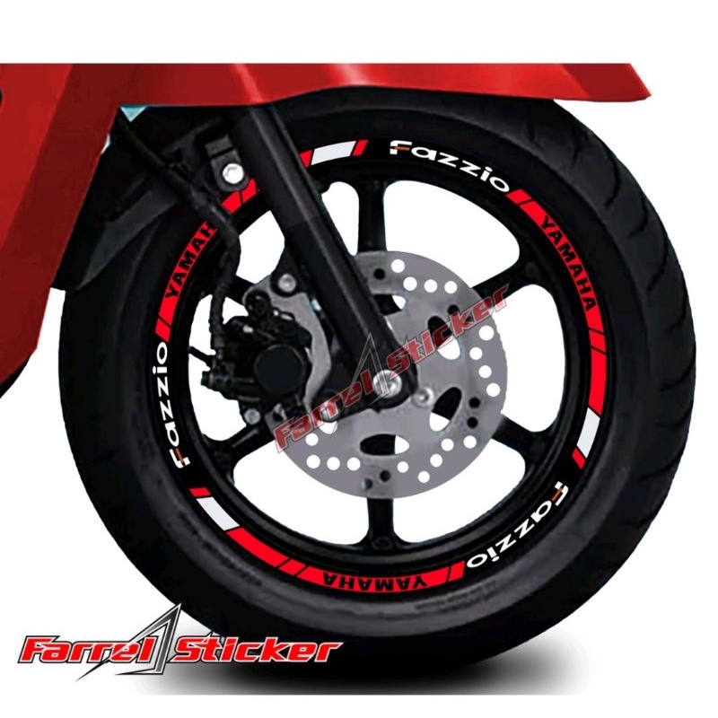 Stiker sticker velg Yamaha Fazzio