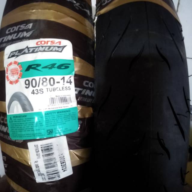 Ban tubles matic Corsa r46 UK.90/80.14 free pentil (soft compound)