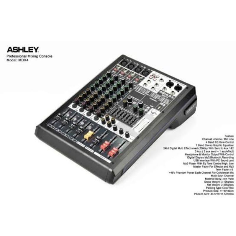 MIXER ASLEY MDX4 MDX 4 ORIGINAL 4 CHANNEL