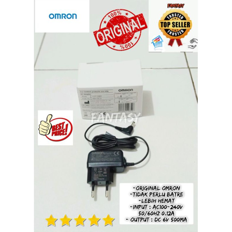 ADAPTOR OMRON ORIGINAL BUAT SEMUA JENIS TENSIMETER OMRON