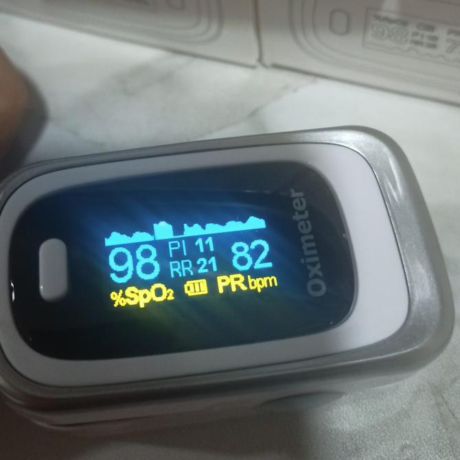 Fingertip Pulse Oximeter General Care 100% Asli - ikesai fitur RR .