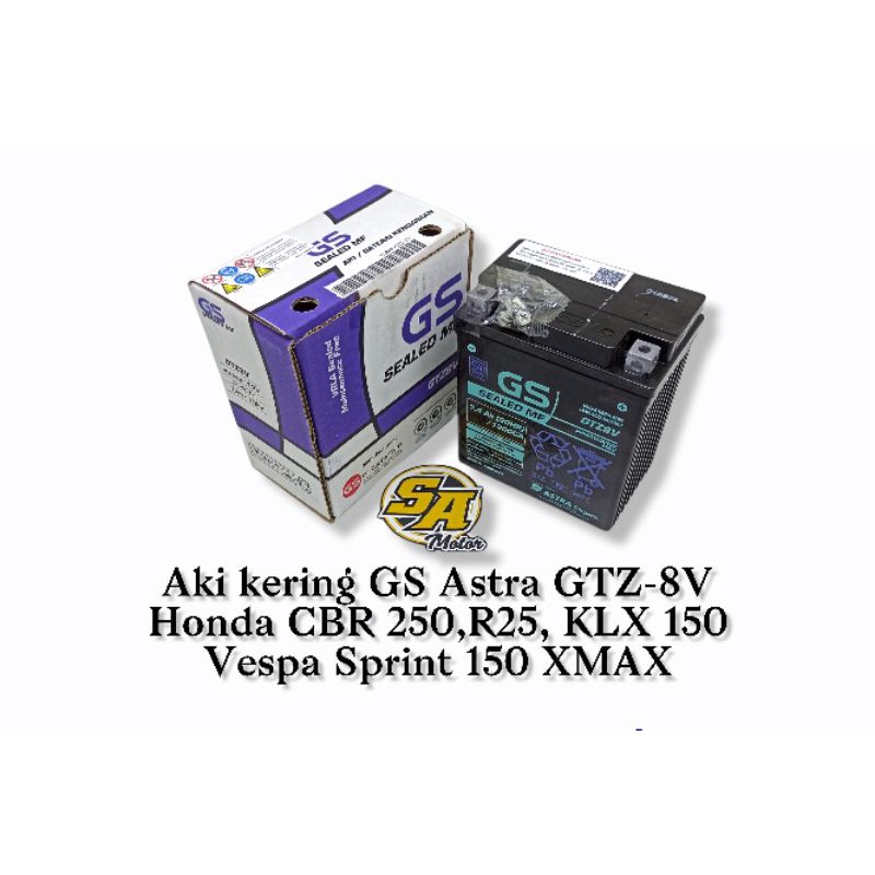 Jual Aki Kering Gs Astra Gtz V Yamaha R Xmax Cbr Klx Vespa