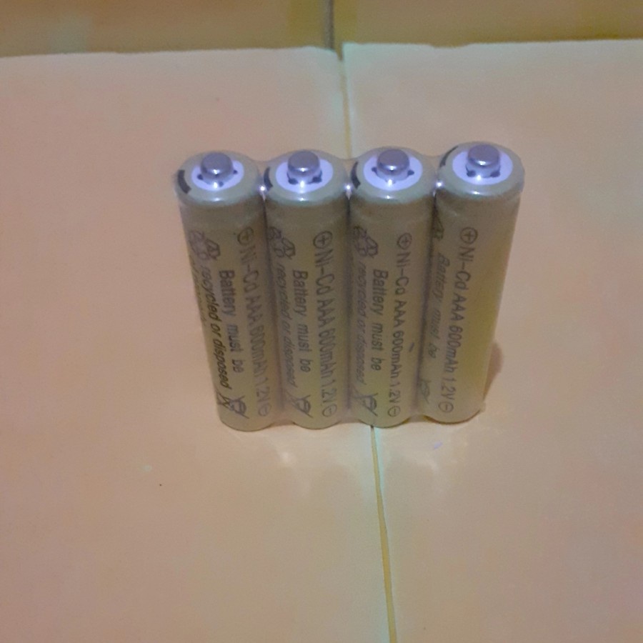 Batrei Rechargeable AAA Ni-CD 600 mAh 1.2V Bisa Isi Ulang Tahan Lama Berkualitas Terbaik