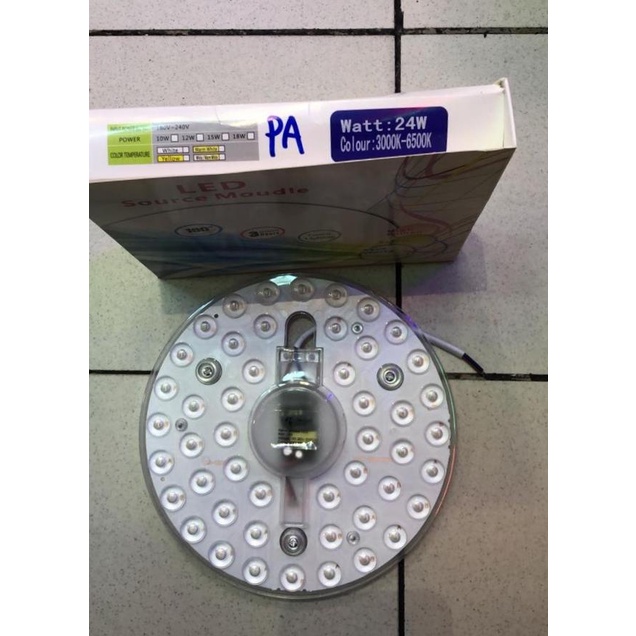 Lampu TL Ring Bulat LED 24 Watt 1 Warna