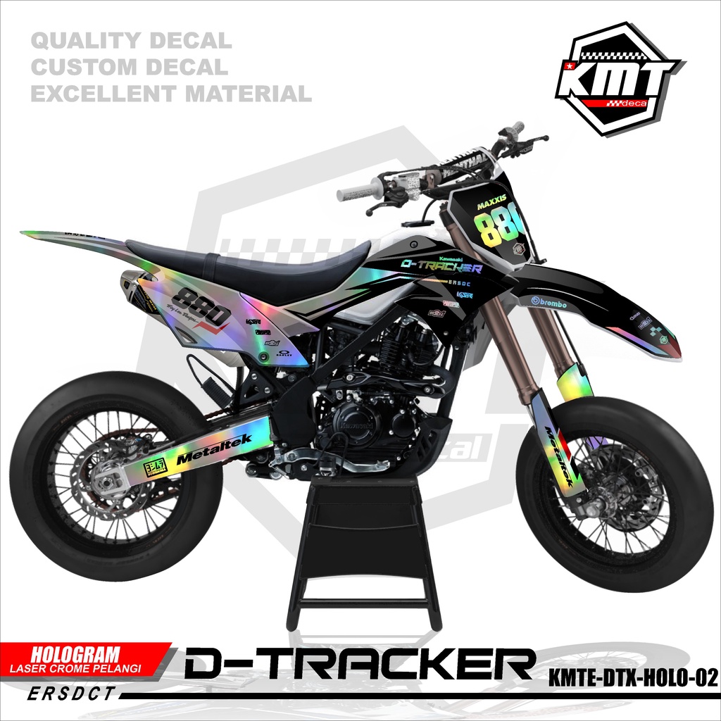 DECAL STICKER HOLOGRAM LASER KLX DTRACKER SE NEW TERMURAH DEKAL STIKER SETIKER SKOTLET VARIASI TERBA