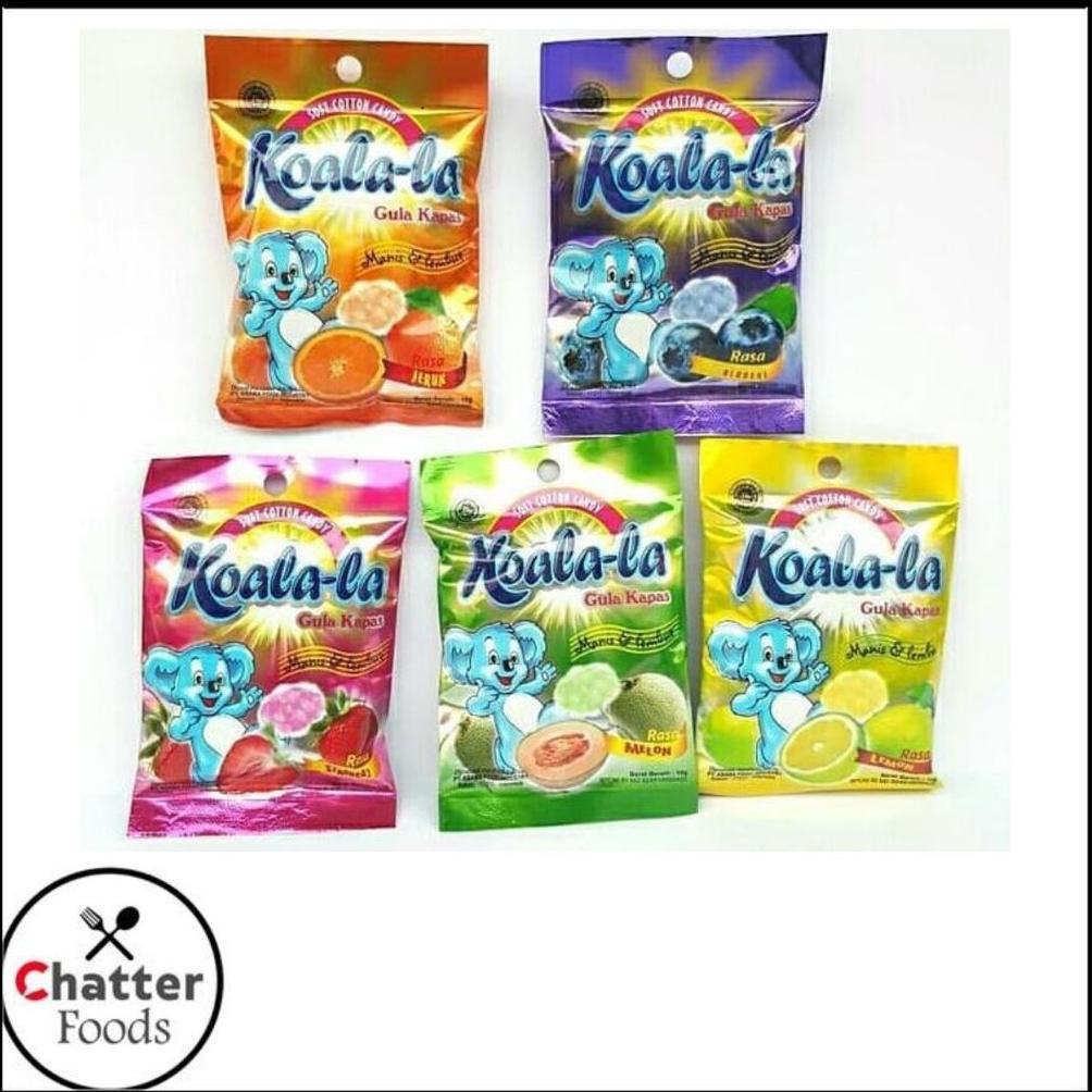 

[SKU : VDB8K] MANISAN / PERMEN GULA KAPAS LA LA KOALA-LA 10sachet / KOALA KOALALA 10SACHET / HALAL