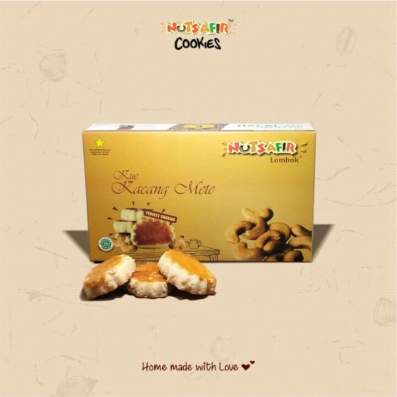 NUTSAFIR KUKIS RASA KACANG METE / CASHEW COOKIES KHAS LOMBOK