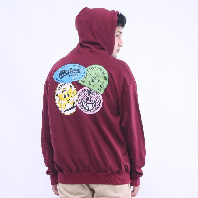 Heyho - Hoodie Pullover Run Fast Maroon Default - L