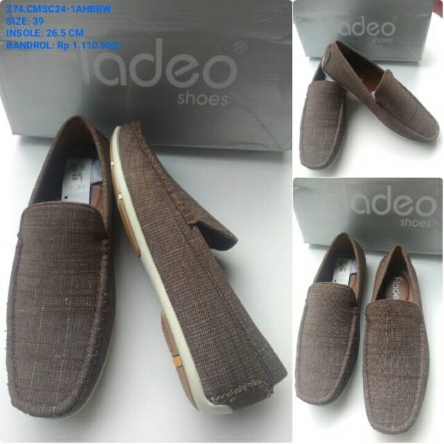 EMPUK SEPATU LOAFER PRIA COKLAT SIZE 39 BRANDED FLADEO