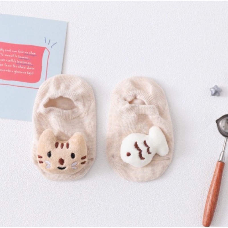 TokoPapin Kaos Kaki Bayi 3d Newborn Baru Lahir Sepatu Anak Bayi Korea Motif 3d