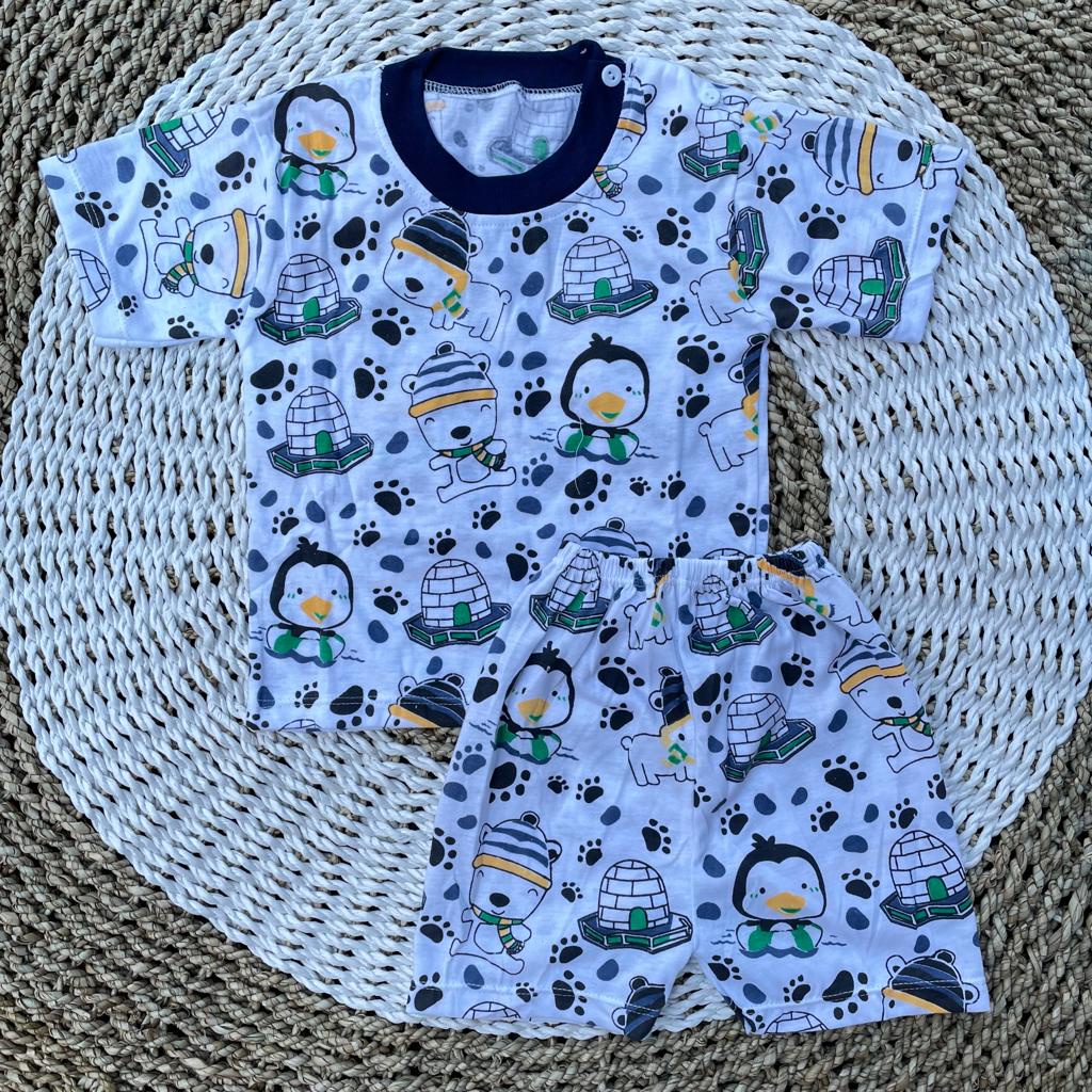 Setelan Bayi Baju Oblong Pendek Bayi Atasan Bayi Celana Bayi Baju Set Bayi DNW BABY