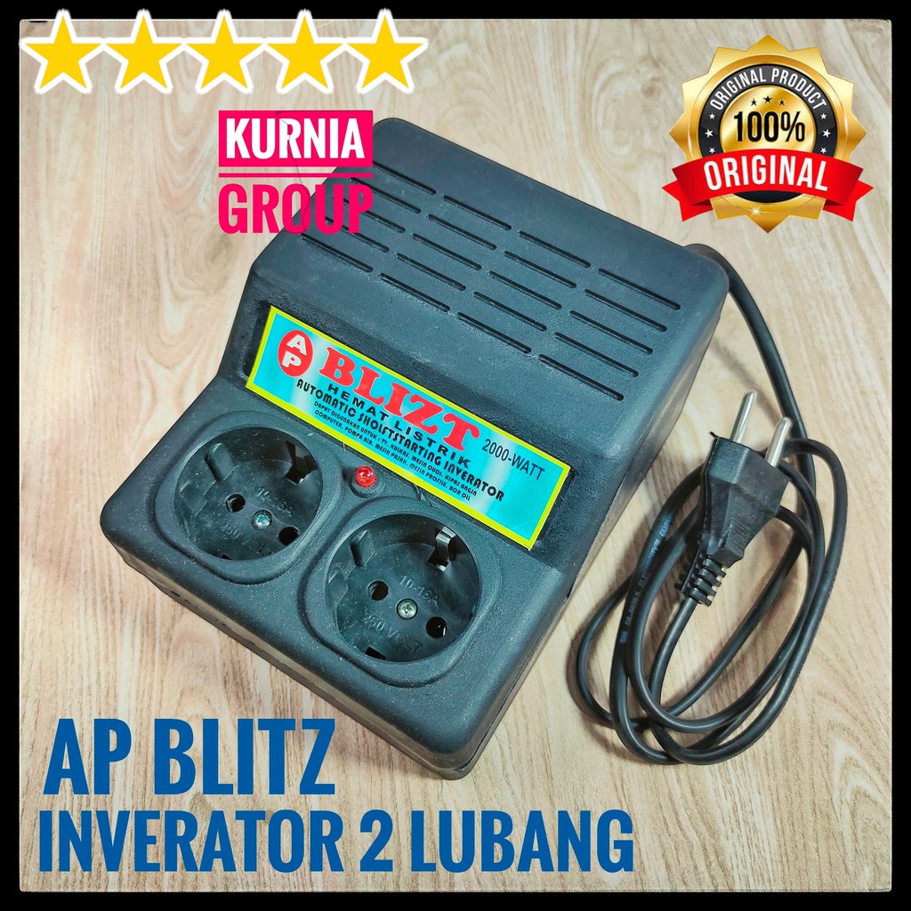 AUTO START INVERATOR  SOFT STARTING Anti Listrik Jeglek 2000W 2 Lubang Penghemat Listrik