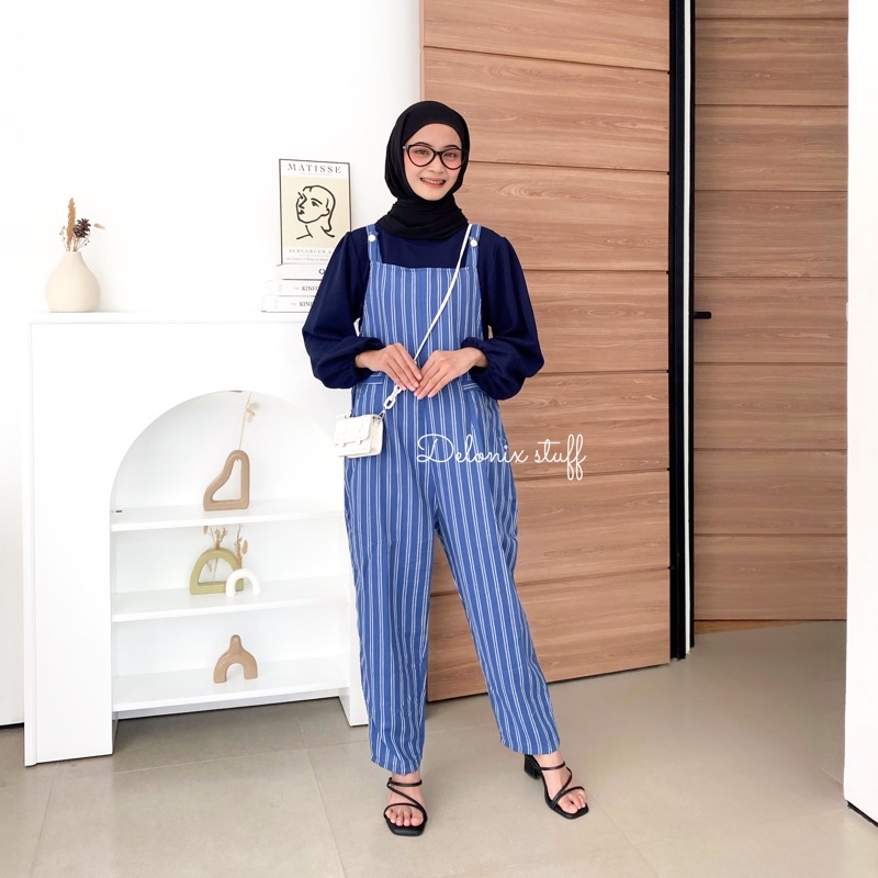 Lexy stripe jumpsuit