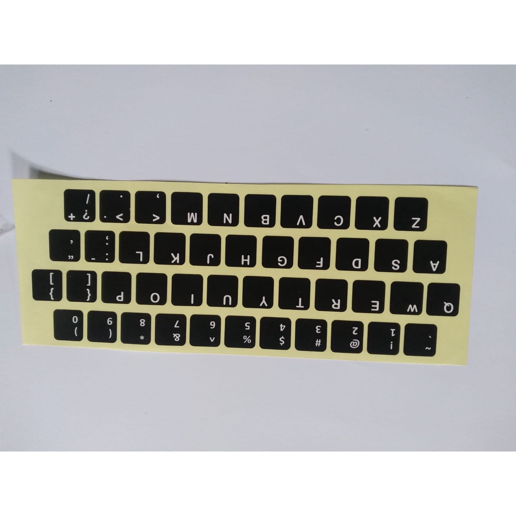 Sticker Keyboard english internasional qwerty abjad bahasa indonesia