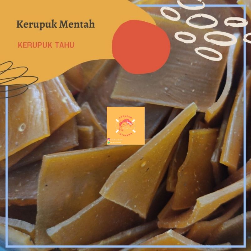 

[ 1 KG ] KERUPUK TAHU MENTAH / KRUPUK TAHU