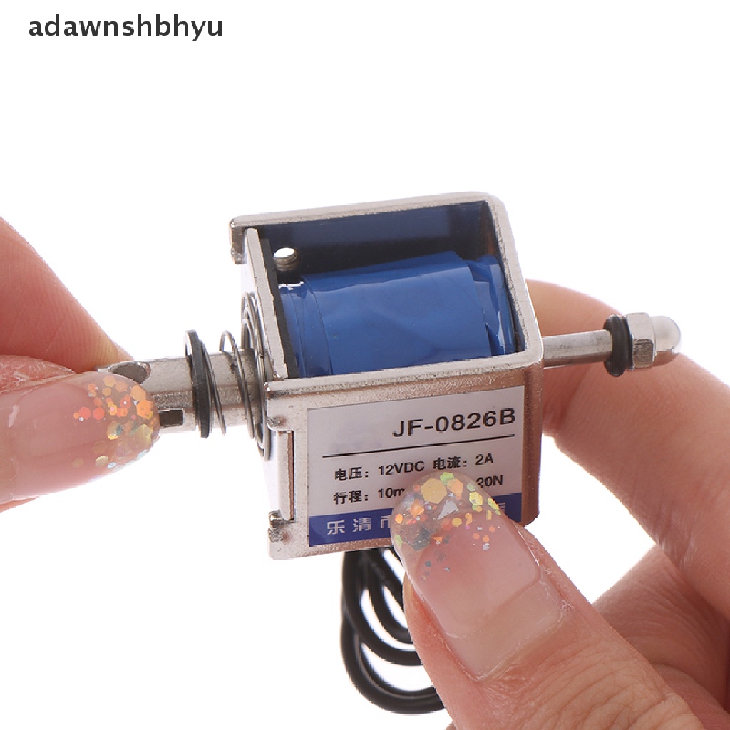 Adawnshbhyu JF-0826B 12V/2A 10mm 20N push pull Tipe open frame solenoid electromagnet