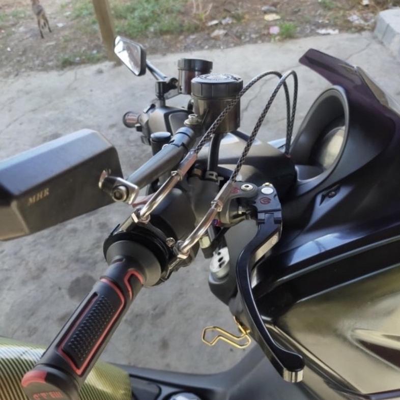 Gas Spontan Domino + L Gas Cnc + 2 Kabel Gas Serat Sonic Satria Fu Vixion Vario Beat Scoopy Nmax Dll