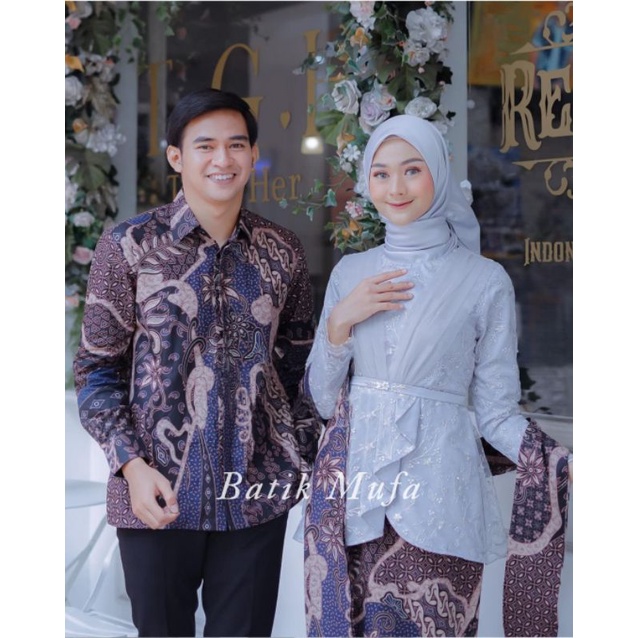 SET COUPLE AVEENA GREY | KEBAYA WISUDA KEBAYA LAMARAN KEBAYA TUNANGAN KEBAYA COUPLE TERBARU