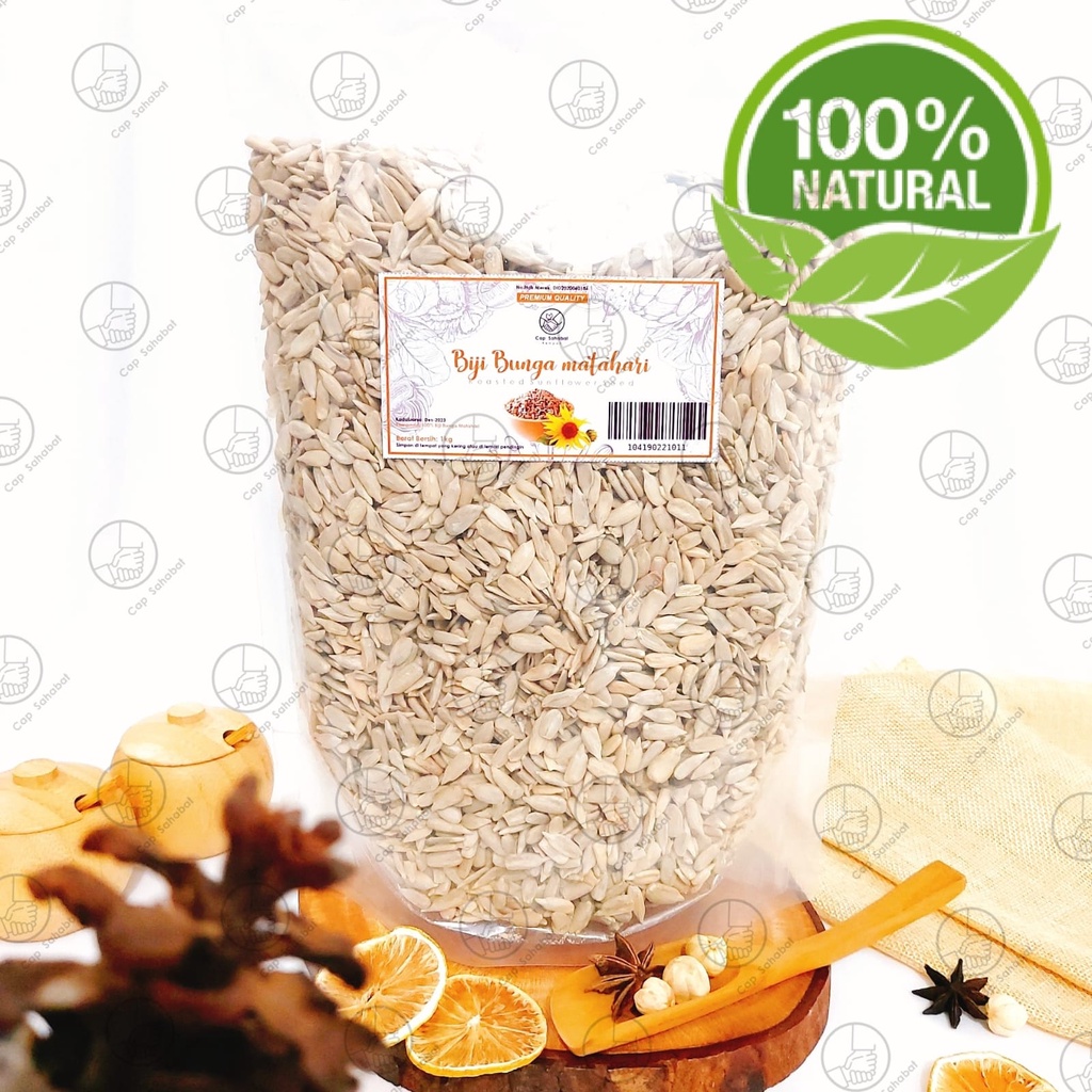 1Kg Biji Bunga Matahari / Roasted Sunflower Seed / Rempah / JSR 100% PREMIUM QUALITY