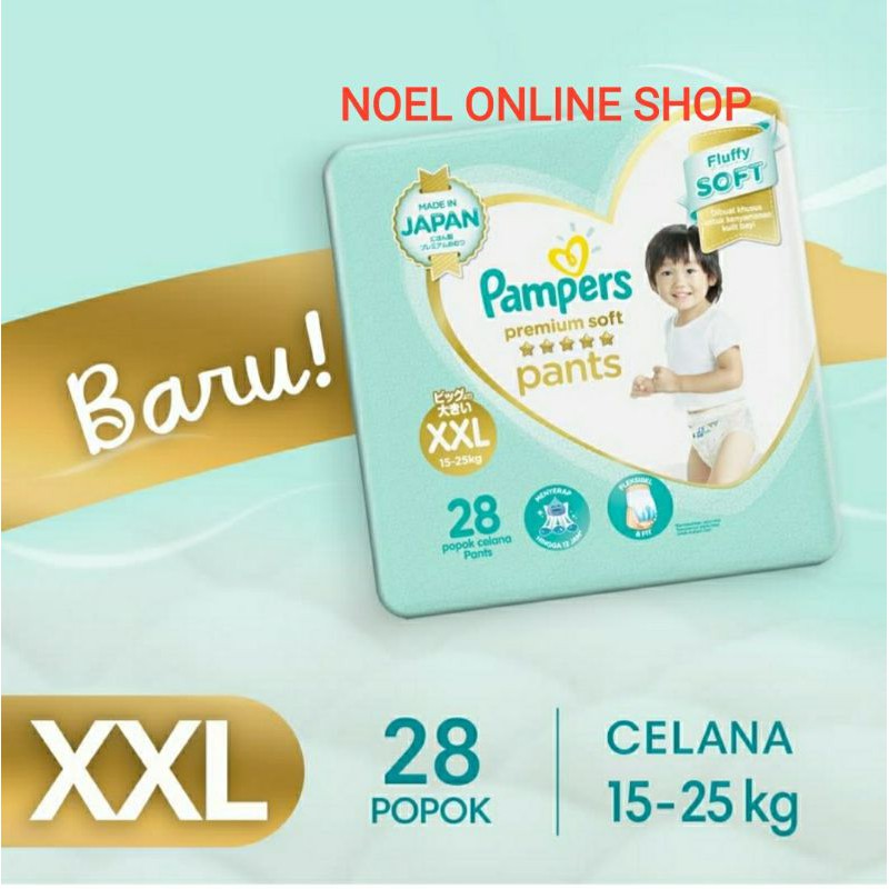 Pampers Premium Soft Pants XXL 28 pampers xxl pampers murah promo pampers popok anak popok bayi