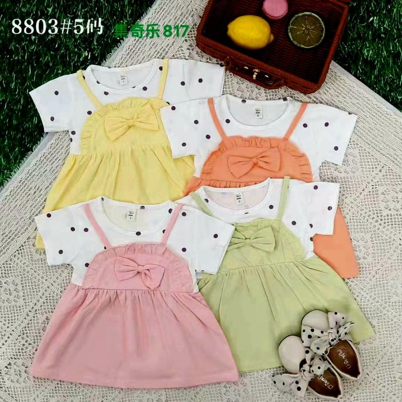Dress pita wrinkle bow