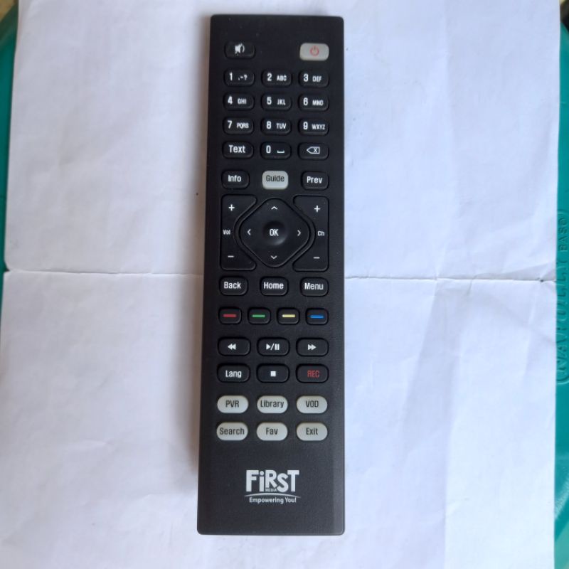 Remote STB Receiver FIRSTMEDIA Original Asli .