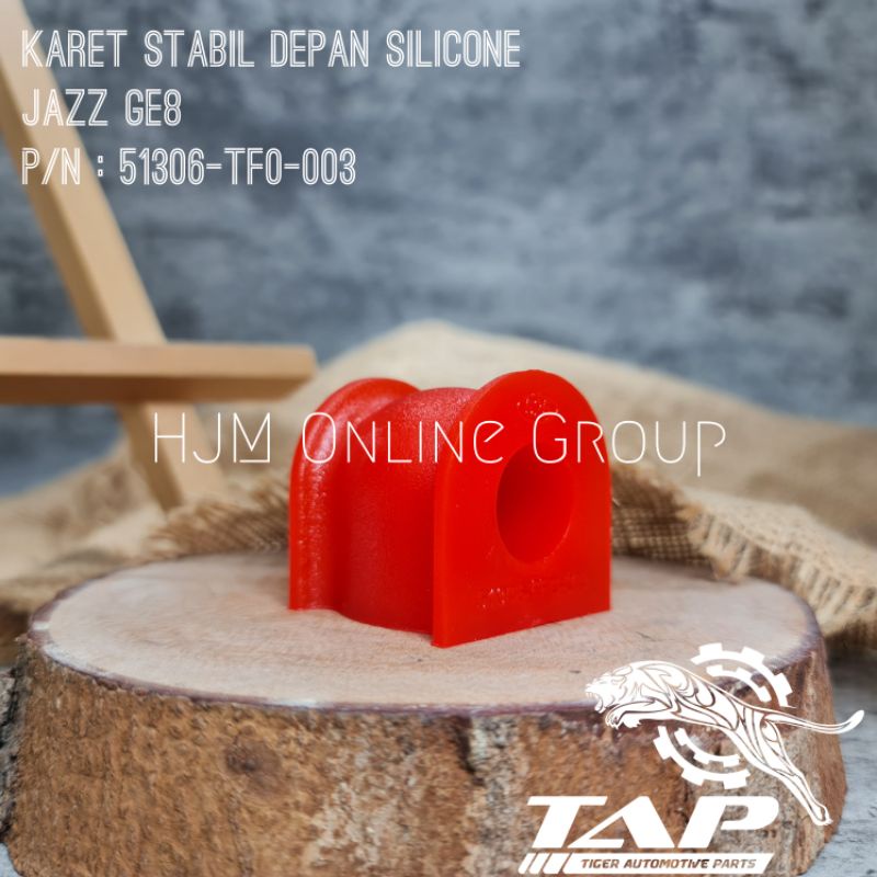 KARET STABILIZER DEPAN - KARET STABIL ROTI JAZZ GE8 SILICONE MERAH