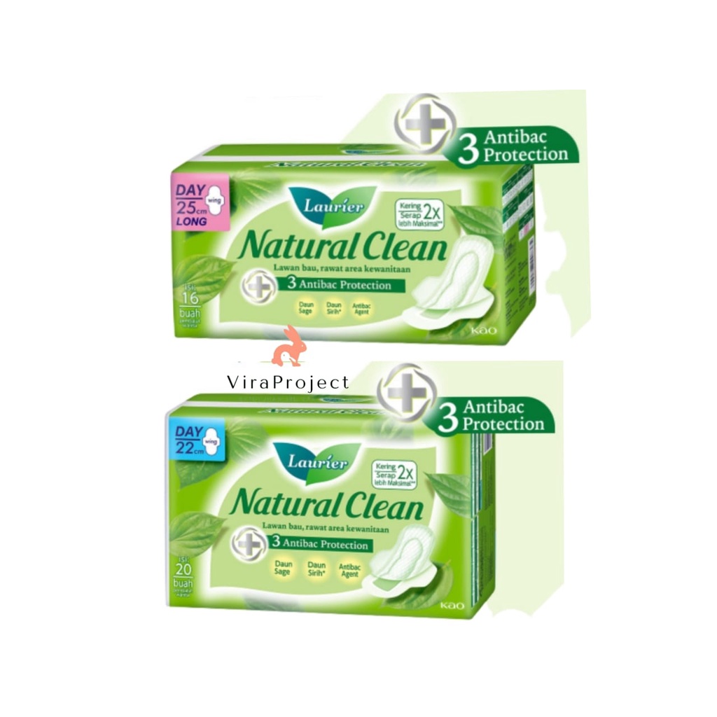 LAURIER NATURAL CLEAN PEMBALUT WANITA