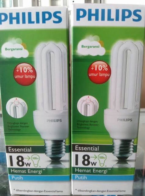 PHILIPS LAMPU ESSENTIAL  11 WATT , 14 WATT , 18 WATT