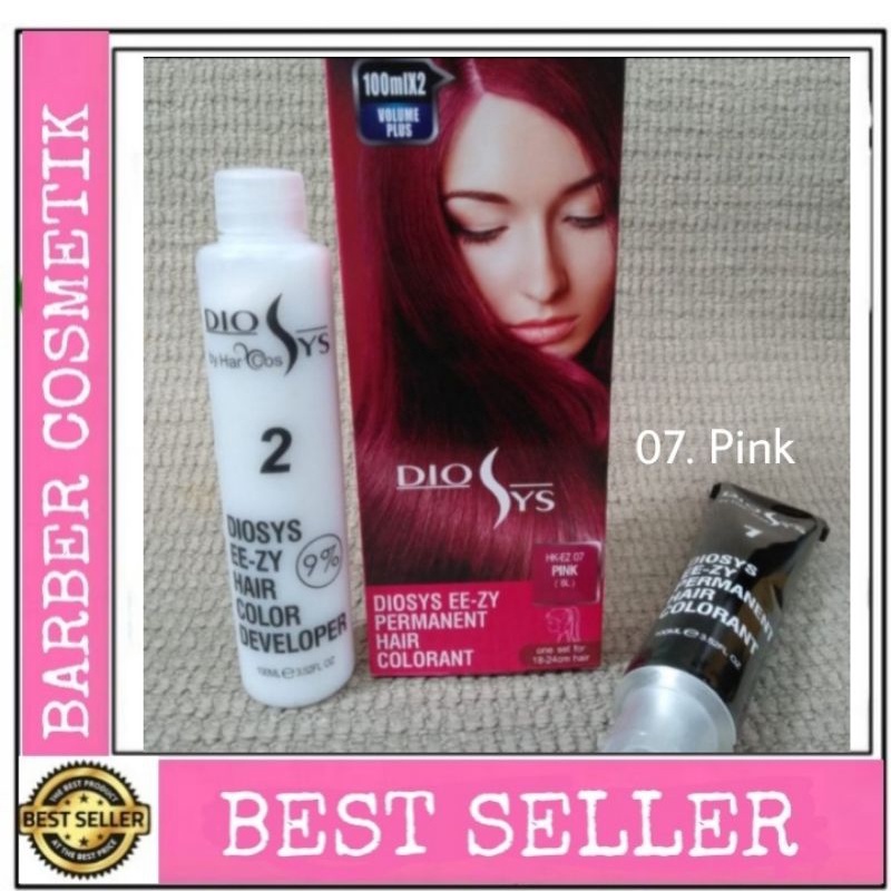 diosys cat rambut diosys hair color 07 pink pewarna rambut diosys