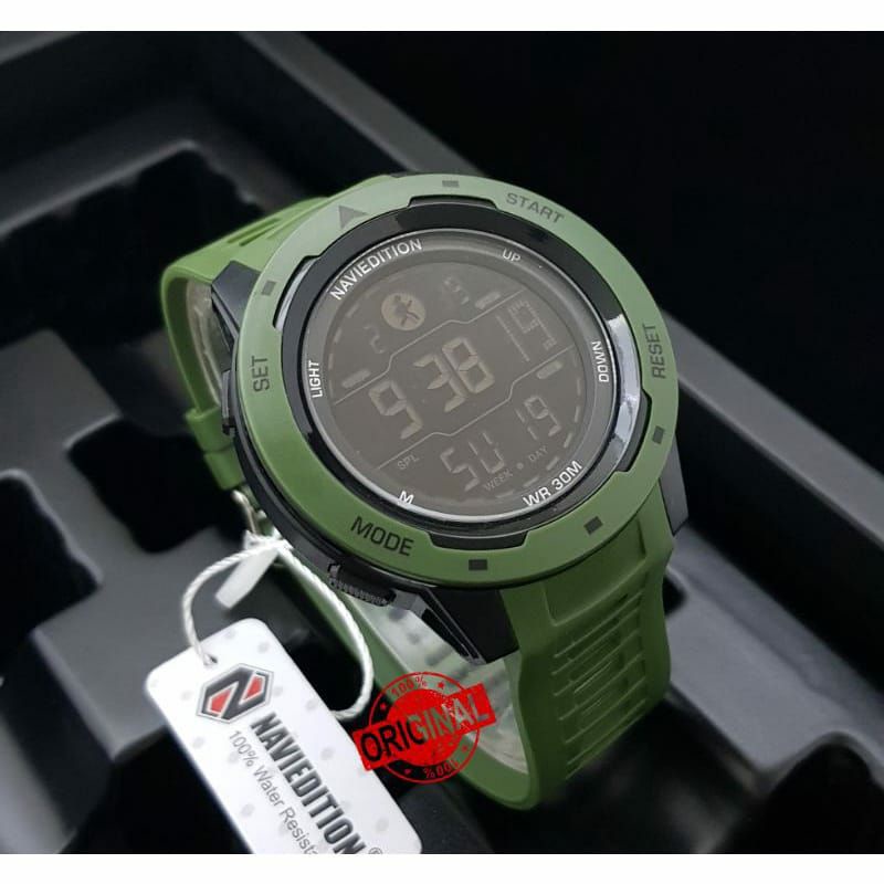 Jam Tangan Naviedition Terlaris Rubber Digital Fashion Pria Wanita North Edge 8100