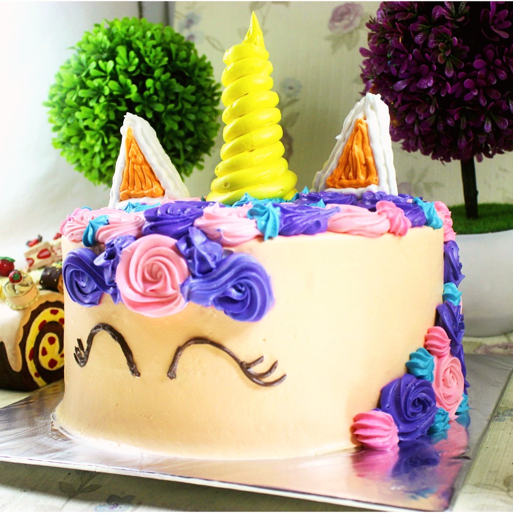 Jual Kue Ulang Tahun / Kue Tart UNICORN Indonesia|Shopee Indonesia