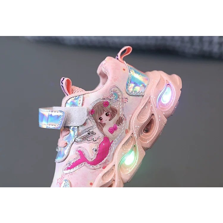 LID3010 Sepatu Sport Anak Perempuan Casual Bayi Dengan Lampu- Your Affordable Quality!