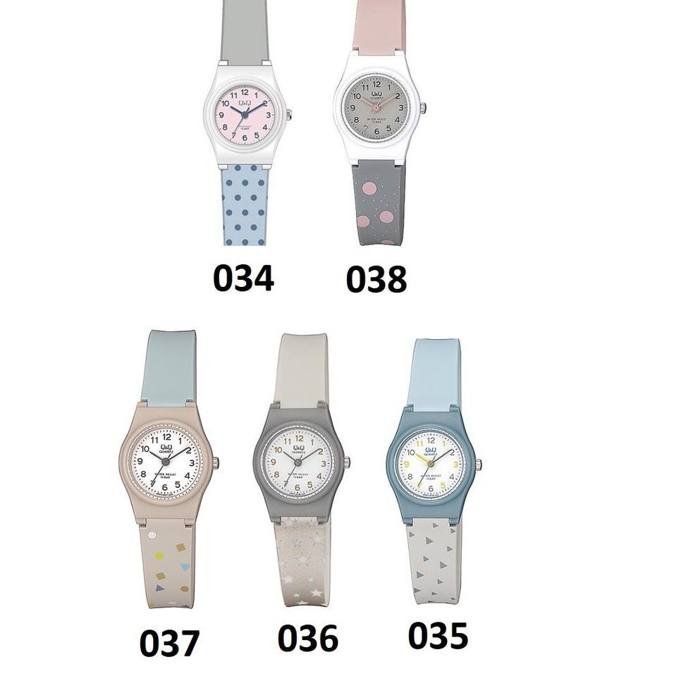 Modern.. Q&Q Analog QQ QnQ Original Watch Jam Tangan Wanita VP47J - 035 Strap Karet