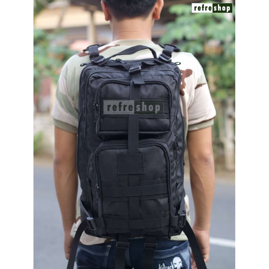 Termurah di Shopee TAS RANSEL ARMY TACTICAL 3P LEBANON GENDONG LORENG POLOS