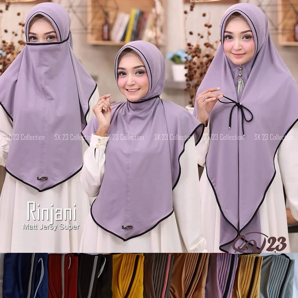 Hijab 3 In 1 / Jilbab Instan Terbaru / Kerudung Cadar / Khimar Syari Cantik Masakini