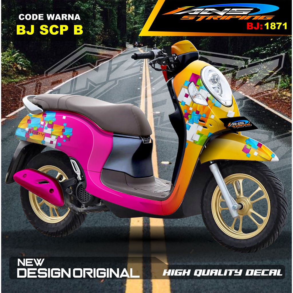 DECAL STIKER FULL BODY SCOOPY / STICKER ALL NEW SCOOPY / STIKER FULL BODY SCOOPY TERMURAH / STIKER MOTOR SCOOPY / STIKER MOTOR