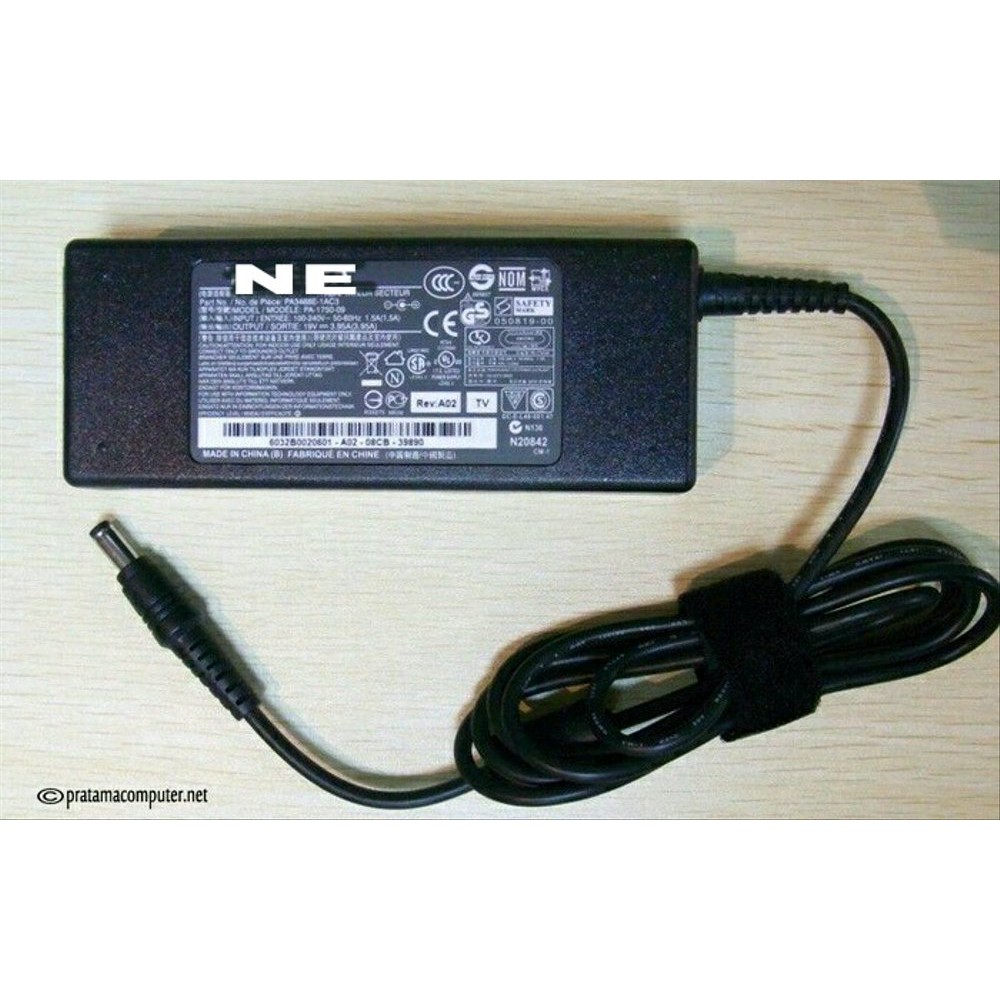 Adaptor Laptop Toshiba 19V - 3,95A ORIGINAL BONUS KABEL POWER