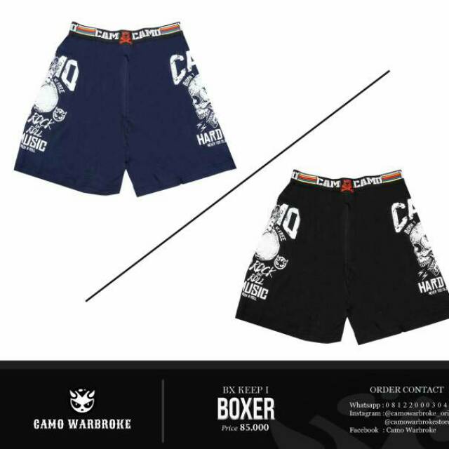 celana pendek boxer distro original