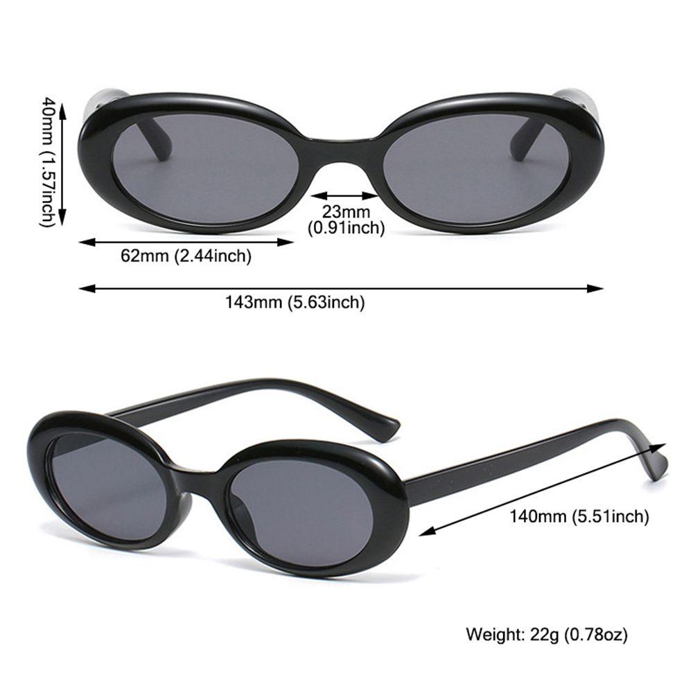 Suyo Retro Oval Kacamata Hitam Jelly Warna Streetwear Gothic Kacamata Eyewear Bingkai Kecil