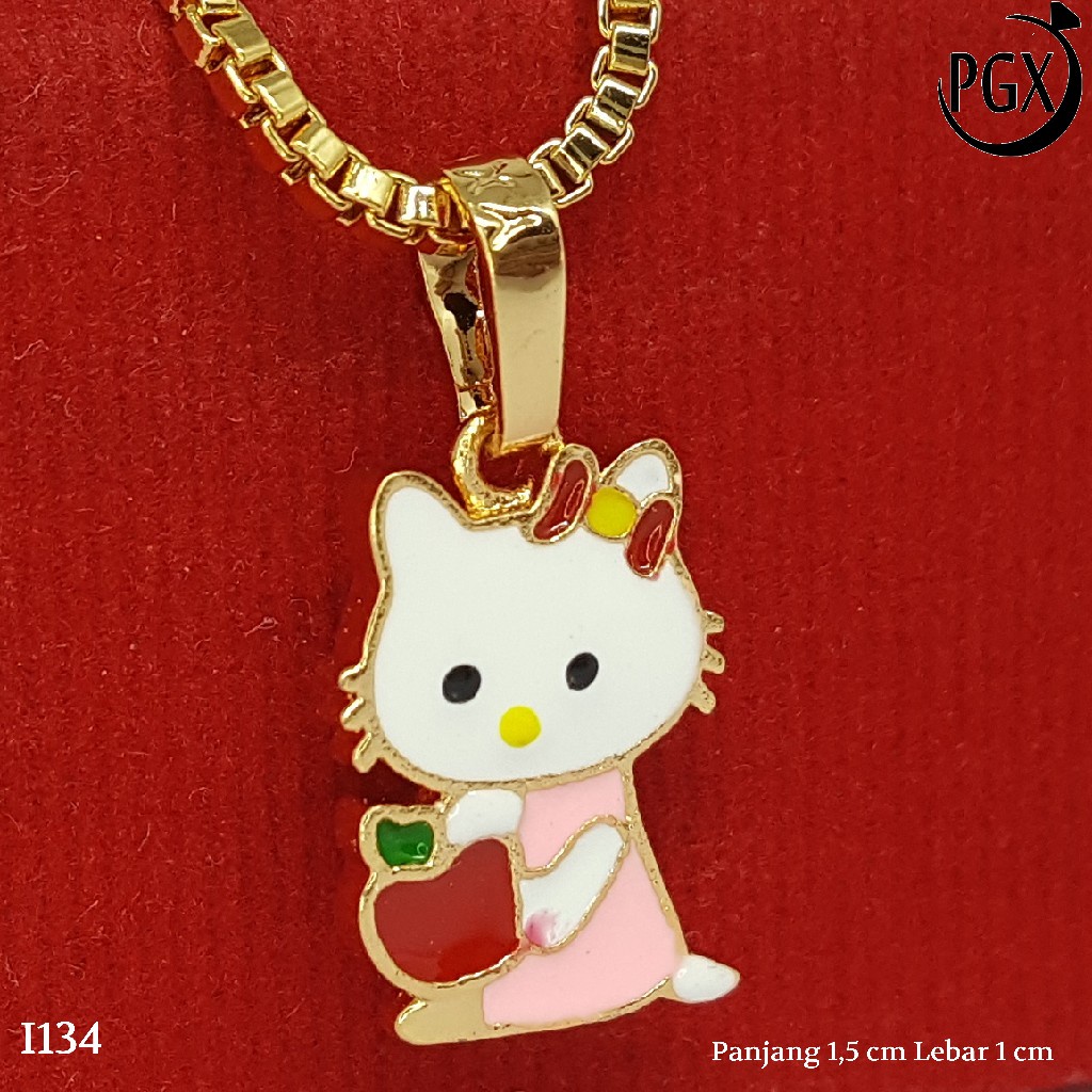 PGX Liontin Kalung Xuping Wanita Perhiasan Lapis Emas Aksesoris Fashion - I134