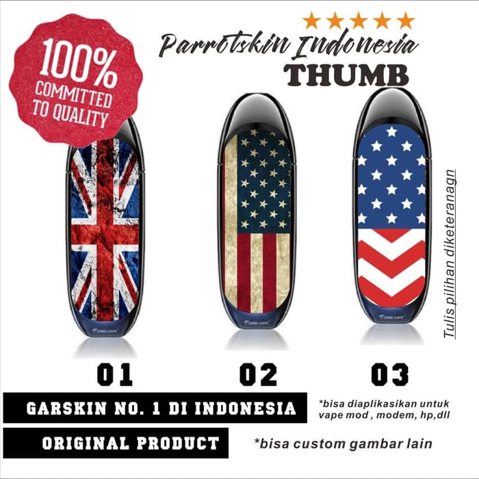 Garskin Skin Thumb trx Flag Edition warp sticker