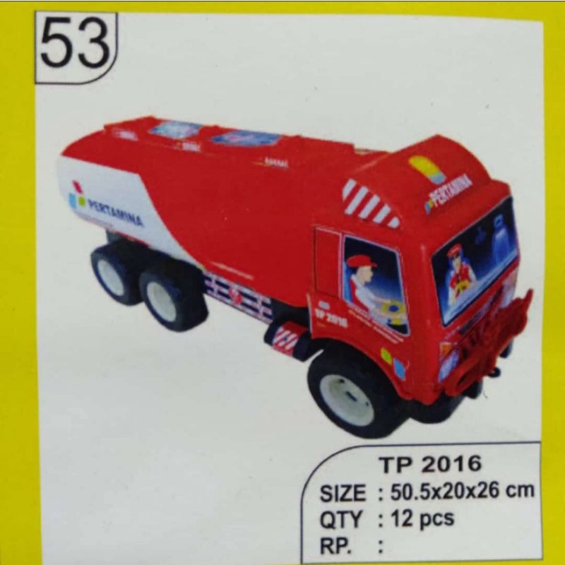 TP 2016 - Mainan Truk Pertamina Truck Tangki Pertamina Jumbo TP2016