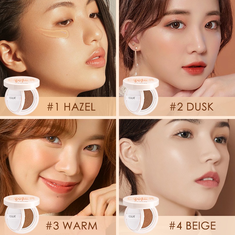 FOCALLURE Full Coverage BB Cushion Poreless Foundation 24 Hours Long Lasting Matte Face Makeup