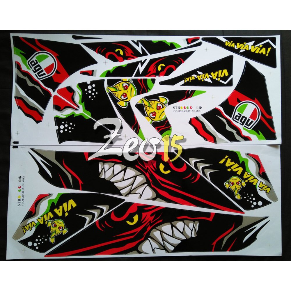 striping custom r15 cutting stiker r15 striping yamaha r15 decal yamaha r15 stiker yamaha r15
