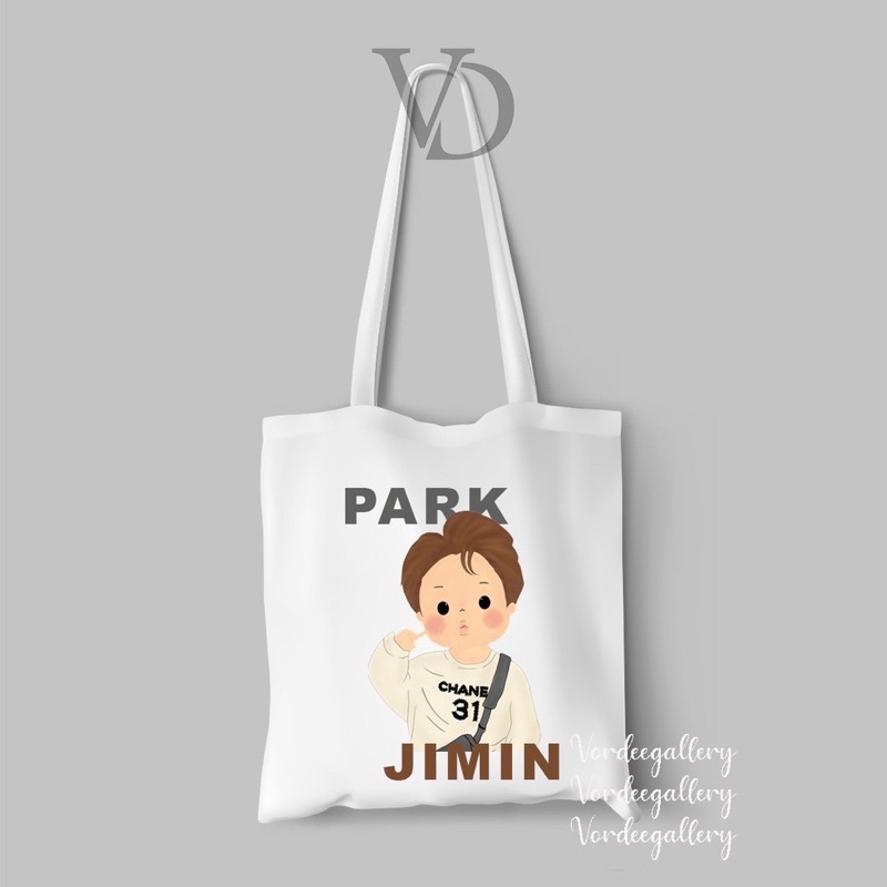 tote bag kanvas chibi kpop / tas army bangtan