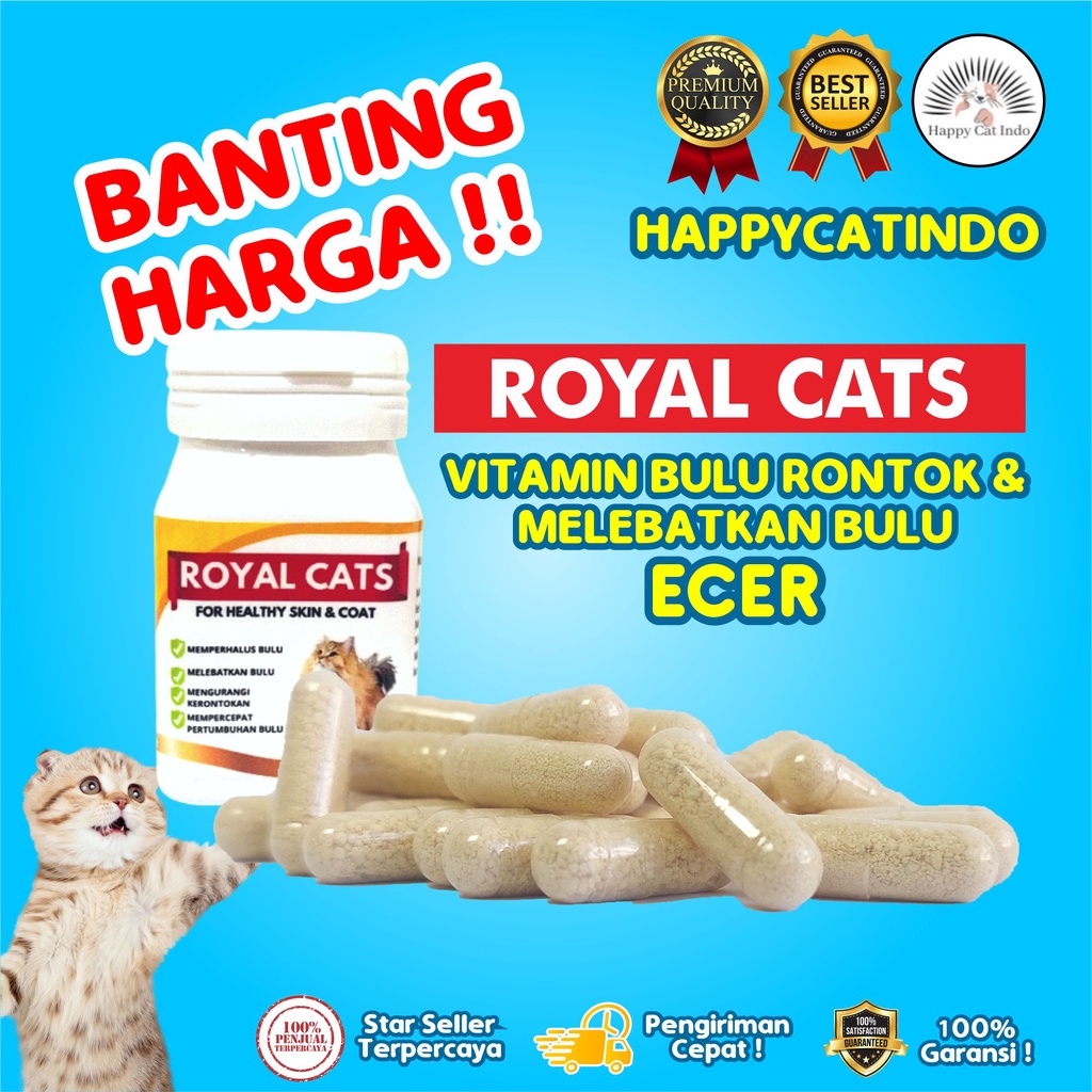 VITAMIN BULU KUCING ECERAN ROYAL CATS 1 KAPSUL